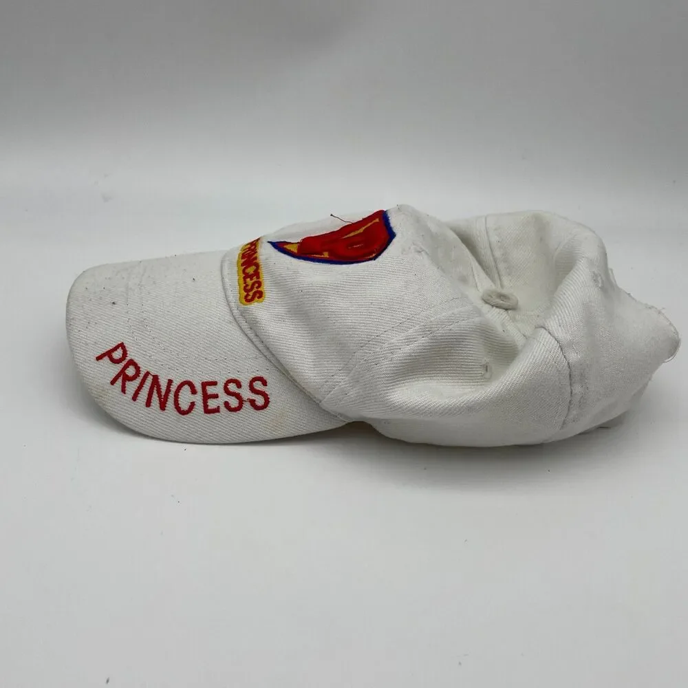 Elite Sportswear Baseball Hat Girls Youth One Size White Super Princess Cap Logo
